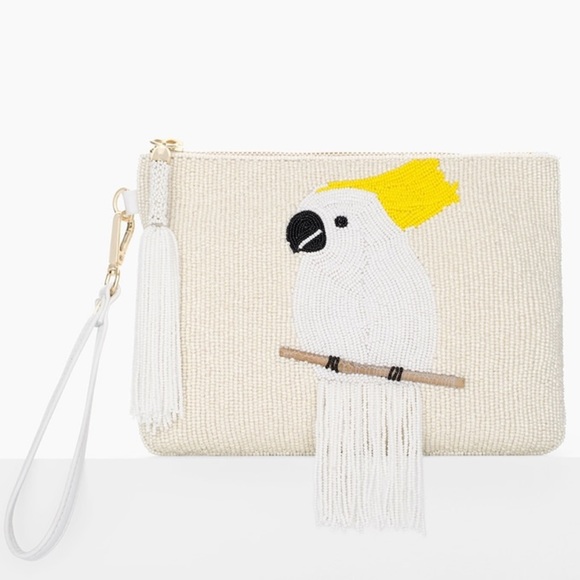 ☀️🌊🔶🔸BEADED COCKATOO POUCH🔸🔶 - Picture 2 of 4